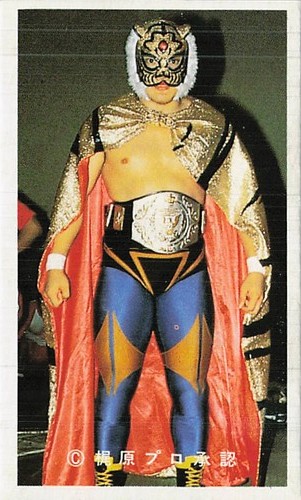Tiger mask pro wrestler - tiger, menko