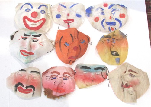 Maschere vintage halloween - vintage,